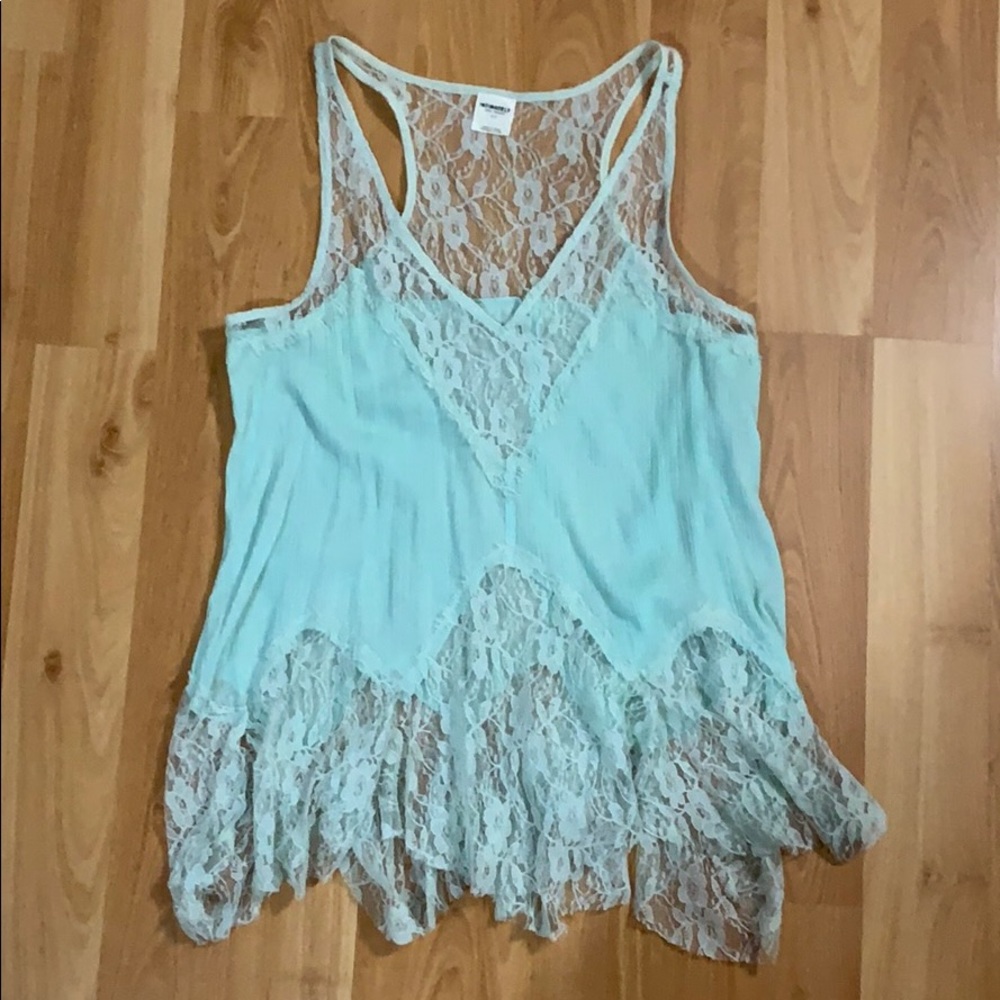 Free people flowy lace top
